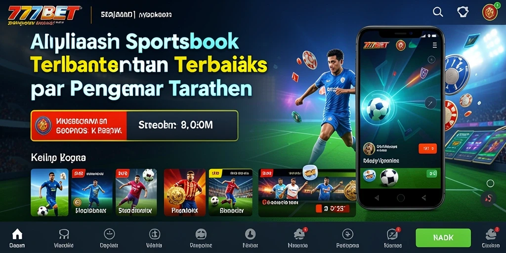 Tampilan antarmuka 777BET menampilkan pilihan taruhan olahraga yang menarik.