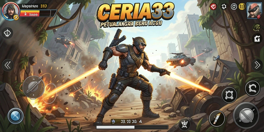 Tampilan gameplay intens dalam <strong>CERIA33</strong> yang penuh aksi mendebarkan.