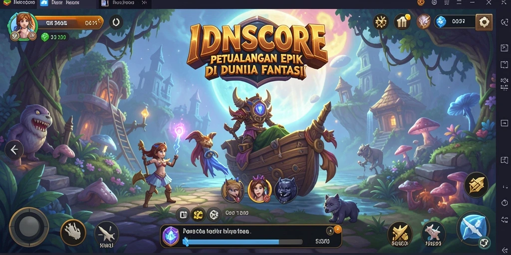 Tampilan screenshot yang menonjolkan aksi seru di dunia RPG.