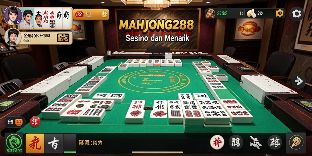 Tampilan menarik dari permainan Kasino MAHJONG288.