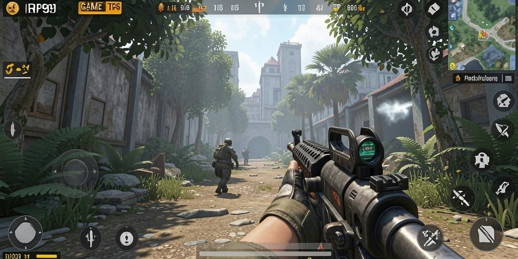 Tampilan gameplay menegangkan dari RP99 yang penuh aksi.
